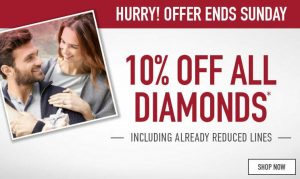 10% off diamonds at H Samuel this weekend only